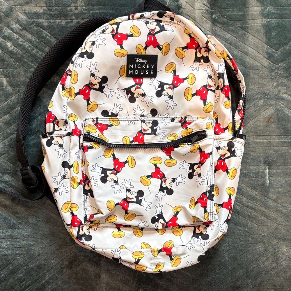 Disney Mickey Mouse Kids Backpack - White and Red